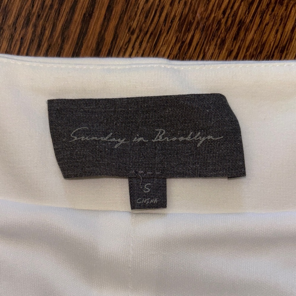 White Button-Front Spaghetti Strap Top - image 2